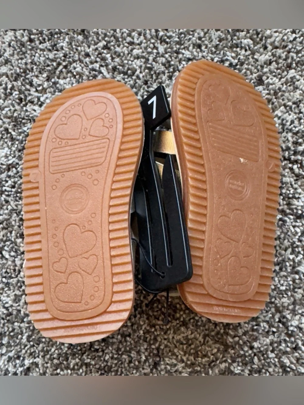 NEW Kids Metallic Gold Strappy Sandals